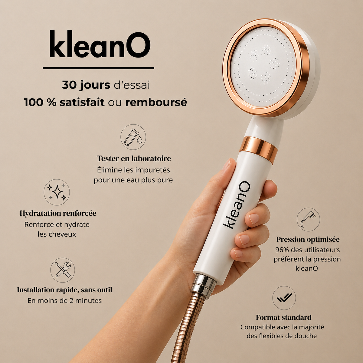 Pommeau de douche filtrant
